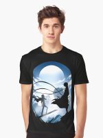 Bungou Night Landscape Graphic T-Shirt