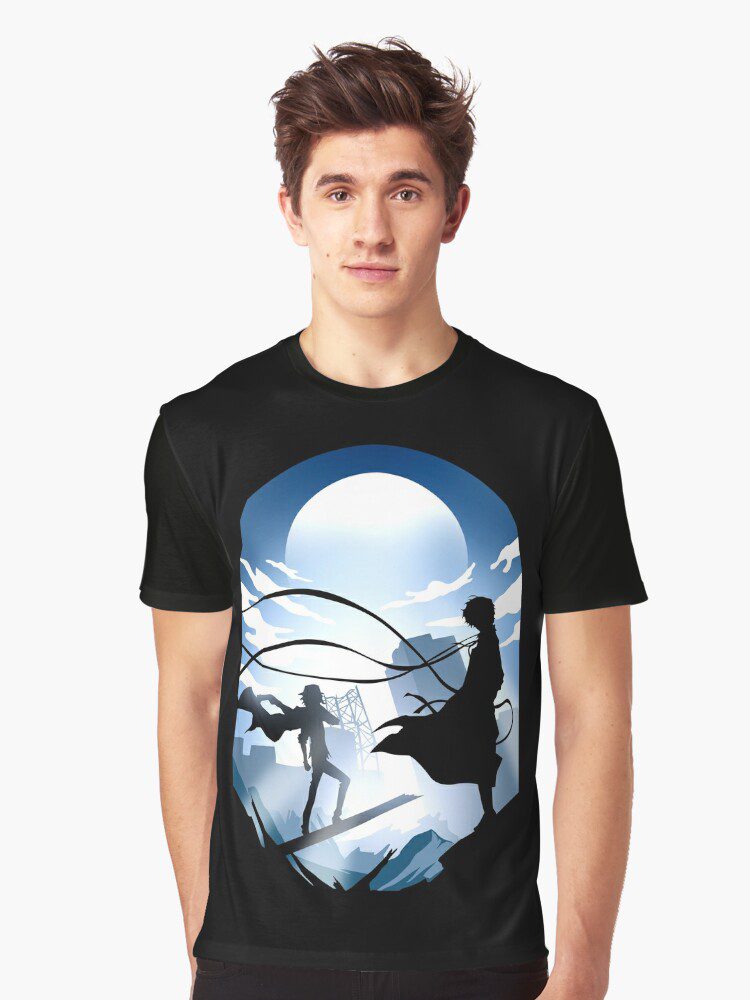 Bungou Night Landscape Graphic T-Shirt