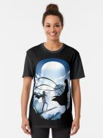 Bungou Night Landscape Graphic T-Shirt